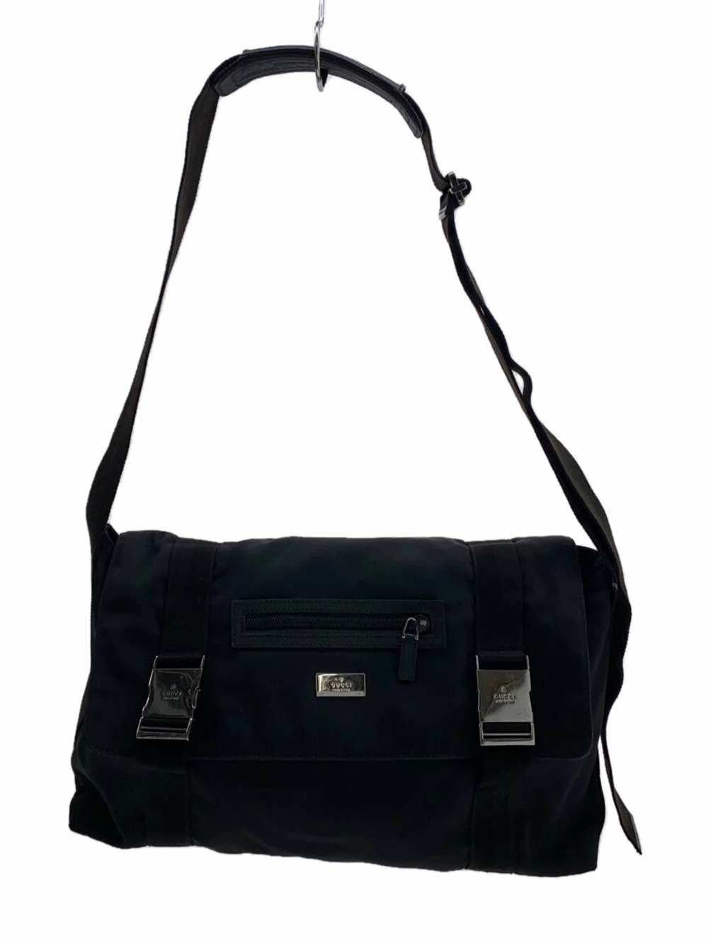 Gucci Messenger Bag Black Shoulder Bag GG Black
